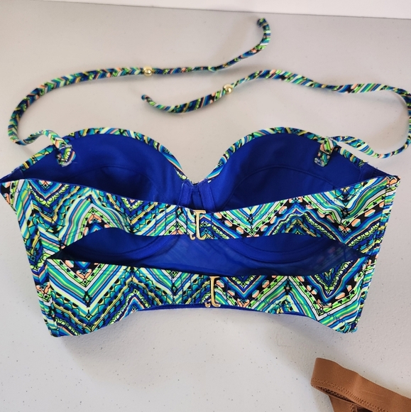 La Vie En Rose Aerie Underwire Bikini Swim Suit 2 Piece Boho Size Small Swimsuit - Picture 3 of 10